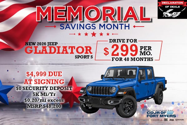 NEW 2026 JEEP GLADIATOR SPORT S